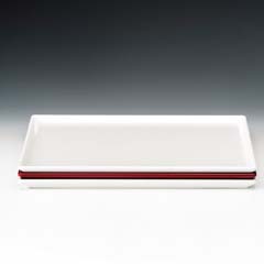 Zicco Melamine Display Tray, Large, 25x35 cm, Red - Zicco