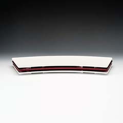 Zicco Melamine Display Tray, Oval, 56x19 cm, Black - Zicco