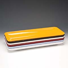 Zicco Melamine Display Tray, Rectangle, 21x51x4 cm, Red - Zicco