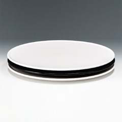 Zicco Melamine Display Tray, Round, 32.5 cm, Black - Zicco