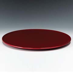 Zicco Melamine Display Tray, Round, 32.5 cm, Red - Zicco