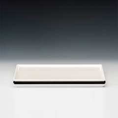 Zicco Melamine Display Tray, Small, 18x35 Cm, Black - Zicco