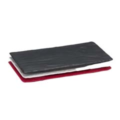 Zicco Melamine Display Tray, Stone Model, 16.5x30 Cm, Red - Zicco