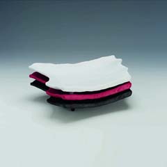 Zicco Melamine Display Tray, Stone Model, 23.5x36.5x7 cm, Red - Zicco