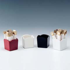 Zicco Melamine Stick Sugar Bowl, 6.5x7.5x6.5 cm, Black - Zicco