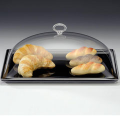 Zicco Melamine Base Storage Container with Polycarbonate Lid, 25x35x10 cm - Zicco