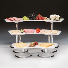 Zicco Melamine Tray Display Stand, 3 Tier - Zicco