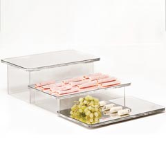 Zicco Mirrored Display Stand, Ladder Model, 3 Tier - Zicco