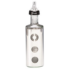 Zicco Oil and Vinegar Dispenser, Single, Glass and Steel, 250 cl - Zicco