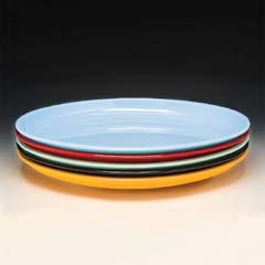 Zicco Oval Melamin Teşhir Tabağı, 55x39x6 Cm, Sarı - Zicco