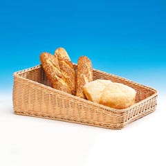 Zicco Plastic Bread Basket, Inclined, 46x32x6-13 cm - Zicco