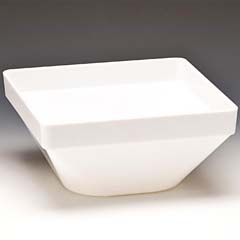 Zicco Polikarbon Kase, Kare, 26x26x12 cm, Beyaz - Zicco