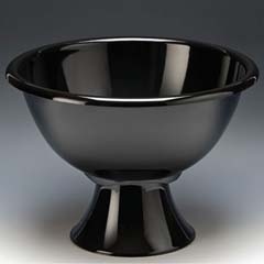 Zicco Polycarbonate Bowl, Footed, 45 cm, Black - Zicco