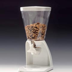 Zicco Polycarbonate Corn Flakes Dispenser, White, 5.5 lt - Zicco