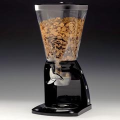 Zicco Polycarbonate Corn Flakes Dispenser, with Steel Accessories, Black, 5.5 lt - Zicco