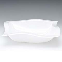 Zicco Polycarbonate Display Bowl, 29 cm, White - Zicco
