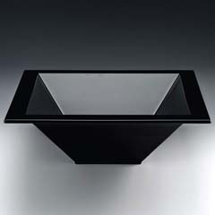 Zicco Polycarbonate Display Bowl, 44.5x44.5x15.5 cm, Black - Zicco