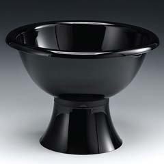 Zicco Polycarbonate Display Bowl, with Stand, 35 cm, Black - Zicco