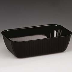 Zicco Polycarbonate Display Bowl, 18x27x8 cm, Black - Zicco