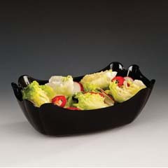 Zicco Polycarbonate Display Bowl, 27x18x9 cm, Black - Zicco