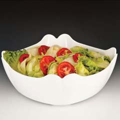 Zicco Polycarbonate Display Bowl, 31x31 cm, White - Zicco