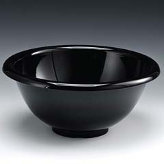 Zicco Polycarbonate Display Bowl, 35 cm, Black - Zicco