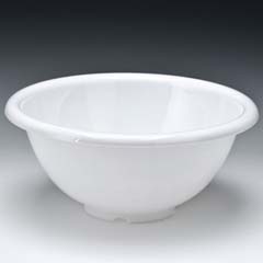 Zicco Polycarbonate Display Bowl, 35 cm, White - Zicco