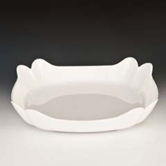 Zicco Polycarbonate Display Bowl, 35x35 cm, White - Zicco