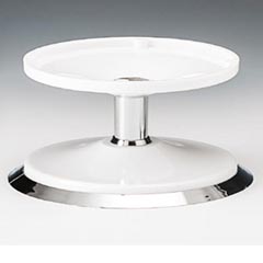 Zicco Polycarbonate Display Riser, 16.5x10 cm, White - Zicco