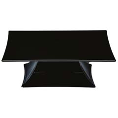 Zicco Polycarbonate Display Stand, With Legs, 30x30x10.5 cm, Black - Zicco