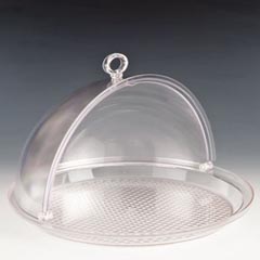 Zicco Polycarbonate Dome, Round Rolltop Lid, 32.5 cm - Zicco