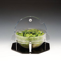 Zicco Polycarbonate Gastronorm Pan Display Stand, with Lid, 32x8 cm - Zicco