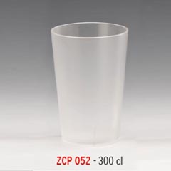 Zicco Polycarbonate Glass, 300 cl, Sanded - Zicco