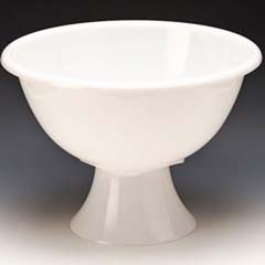 Zicco Polycarbonate Bowl, Footed, 45 cm, White - Zicco