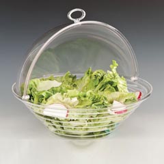 Zicco Polycarbonate Rolltop Covered Display Dome, 34 cm - Zicco