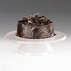 Zicco Polycarbonate Rotating Cake Smoothing Stand, 30 cm, Transparent - Zicco