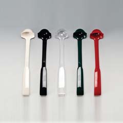 Zicco Polycarbonate Sauce Ladle, Double Sided, 27 cm, White - Zicco