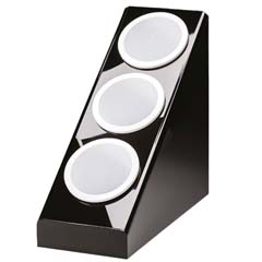 Zicco Polycarbonate Spoon Rack, 20.8x41.5x41 cm, Black - Zicco