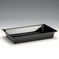 Zicco Polycarbonate Tray, 44x28x7 Cm, Black - Zicco