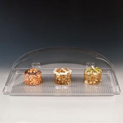 Zicco Polycarbonate Tray Storage Container, With Lid, 35x55.5x21 cm - Zicco