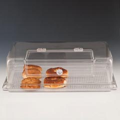 Zicco Polycarbonate Tray Storage Container with Window Lid, 35x55x16 cm (ZCP.245+ZCP153.P) - Zicco