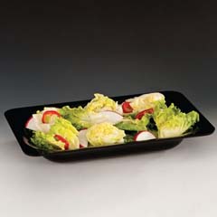 Zicco Rectangular Display Tray, Polycarbonate, 40x26x6.5 cm, Black - Zicco