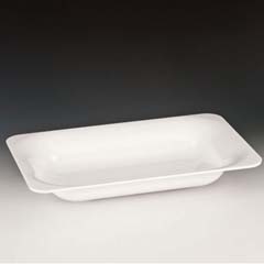 Zicco Rectangular Display Tray, Polycarbonate, 40x26x6.5 cm, White - Zicco