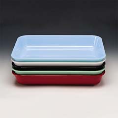 Zicco Rectangular Melamine Display Plate, 38x28.5x6 Cm, Black - Zicco