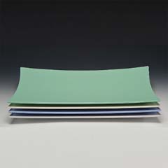 Zicco Rectangular Melamine Display Tray, 28x45 Cm, Blue - Zicco