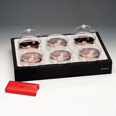 Zicco Refrigerated Display Stand, Glass Bowl, 57x37x10 cm - Zicco