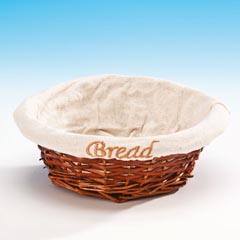 Zicco Round Bread Basket, Linen, 18x6 cm - 1
