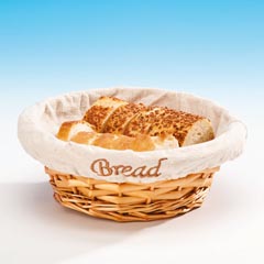 Zicco Round Bread Basket, Linen, 18x6 cm - 2