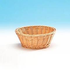 Zicco Round Bread Basket, Plastic, 20x8 cm, Light Color - Zicco