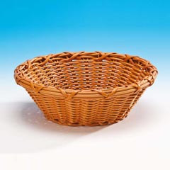 Zicco Round Bread Basket, Plastic, 27x9 cm, Dark Color - Zicco